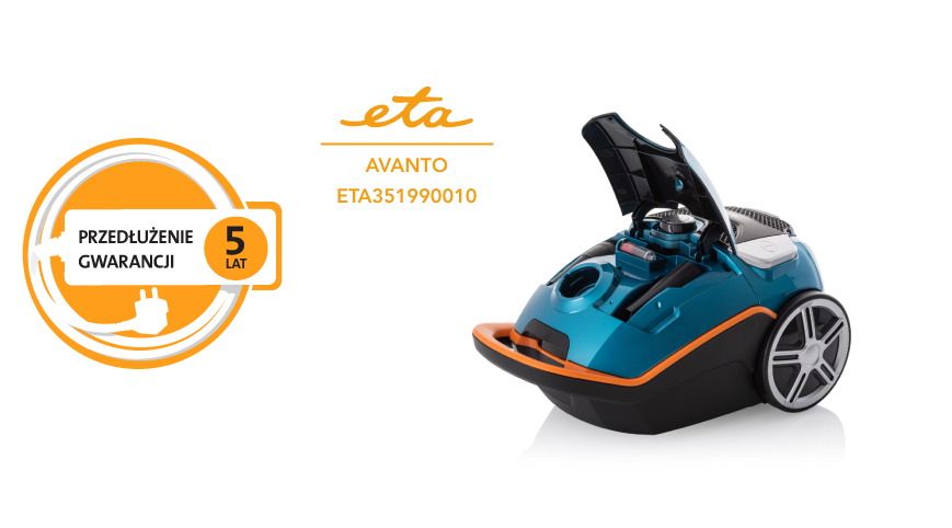 Odkurzacze bezworkowe ETA   Avanto Turquoise ETA351990010 7