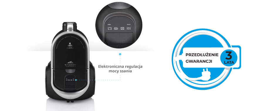 Odkurzacze bezworkowe ETA Stormy Electronic ETA451790000  5