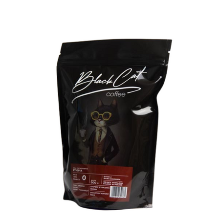 Kawa Ziarnista Black Cat Etiopia 100% Arabica 500g