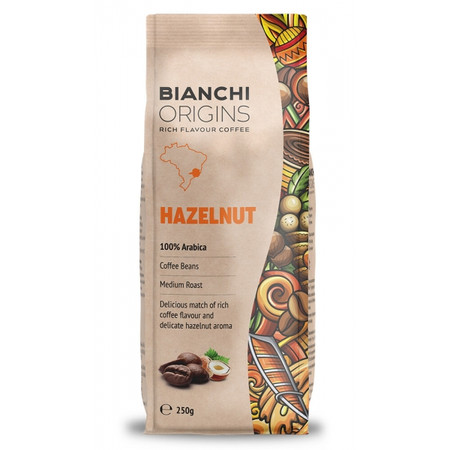 Kawa Ziarnista Bianchi Origins Hazelnut 250g