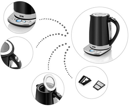 Czajnik ETA Isabela black ETA158790000