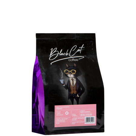 Kawa Ziarnista Black Cat Peru 100% Arabika 250g