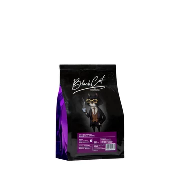 Kawa Ziarnista Black Cat Brazylia-Indie 80/20 250g