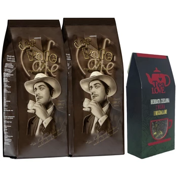 Zestaw promocyjny: 2x Kawa ziarnista Lucaffe Il Padrino + Herbata Tea Love Zielona z Wiśnią i Migdałami Sypana 55g