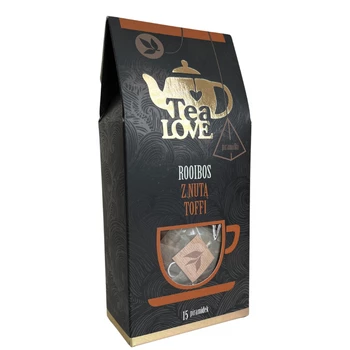 Herbata Tea Love Rooibos z Nutą Toffi Piramidki 15 szt.