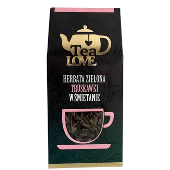 Herbata Tea Love Zielona Gun Powder Truskawki w Śmietanie 75g