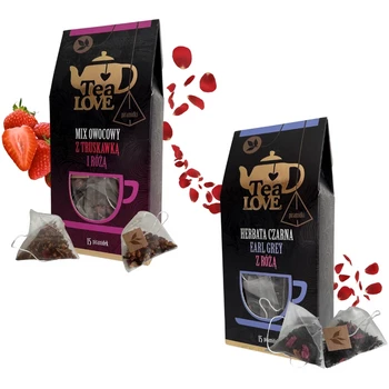 Zestaw herbat Tea Love dla Niej: Róże i truskawki