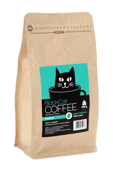 Kawa Ziarnista Black Cat Brazylia 100% Arabica 500g