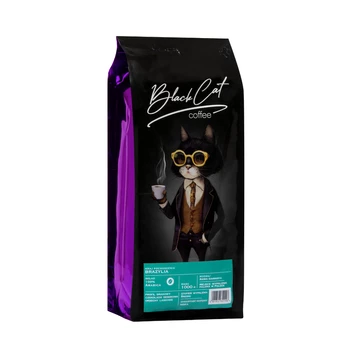 Kawa Ziarnista Black Cat Brazylia 100% Arabica 1kg